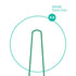 50 U-Shape Ground Pegs - Green